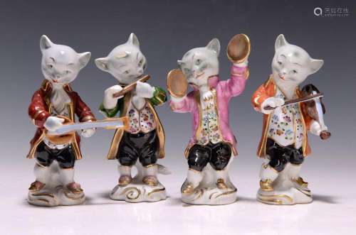 Four porcelain figures, Gräfenthal, 2nd half of the 20th