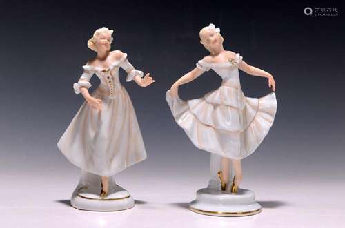 Two porcelain figures, Unterweißbacher Werkstätten