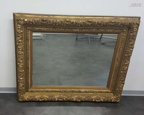 Large mirror with magnificent frame, late 19th century