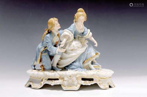 porcelain group, Volkstedt Thuringia, around 1900