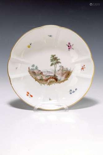 bowl, Frankenthal, 1777, porcelain, double quatrefoil