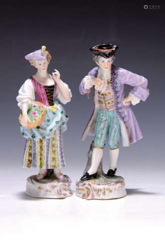 couple of porcelain figures, probably Schorndorf