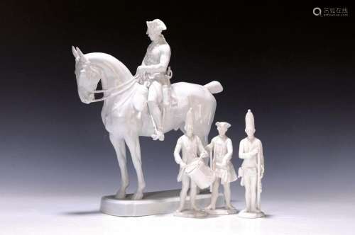 Collection of white porcelain figures, Rosenthal