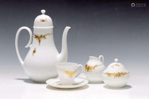 coffee set, Rosenthal, Romanze in gold, designed by