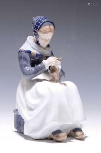 Porcelain figure, royal Copenhagen, 20th century