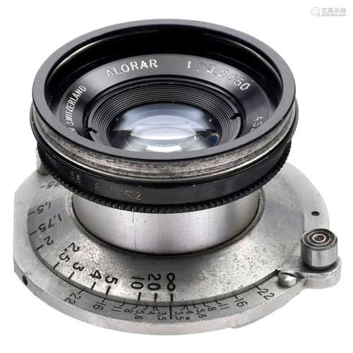 Spectros Alorar 3,5/50 mm for Alpa Reflex, 1952 onwards