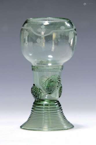 wine rummer, Northern Germany, 17./18.th c., light green