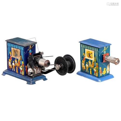 Plank Kinematograph and Magic Lantern with Matching Decorati...