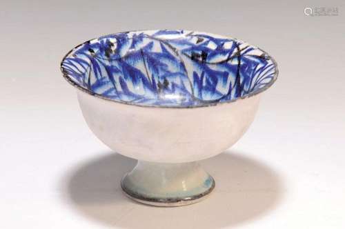 foot bowl/art pottery, Max Laeuger, 1920s, studio