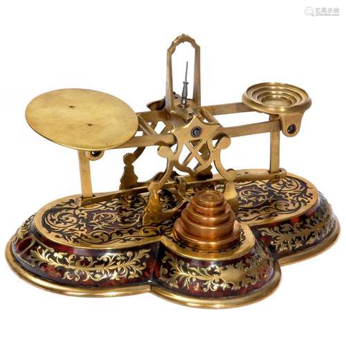 Antique Boulle Letter Scale by Sampson Mordan & Co., Lon...