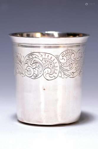 Silver beaker, France, around 1900, 950 silver