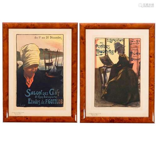 2 Original Lithographs from the Series "Les Maitres de ...