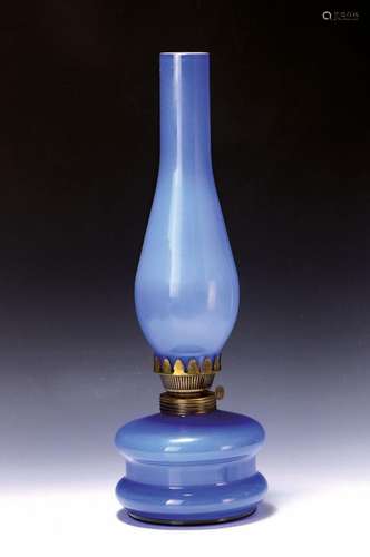 Large kerosene lamp, probably Bohemia, around 1880, large