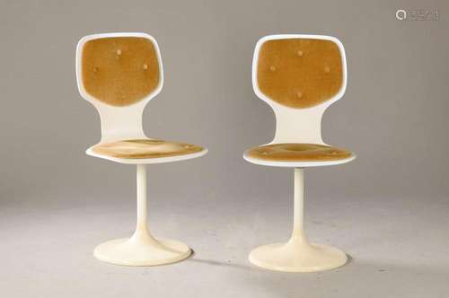 4 chairs, manufacture Lusch & Co. Lochhausen, dated 1970