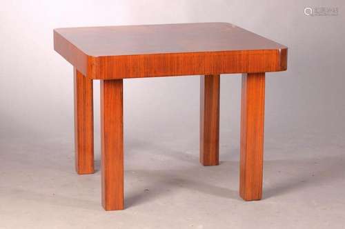 Art-Deco-table, France, around 1930, mahogany