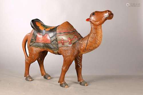 carousel-dromedary, 2. Half 20.th c., wood painted in