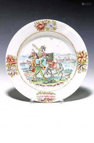 Plate, Meissen, painting by F.F. Preßnitz, around