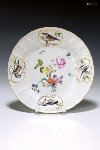 Plate, Meissen, around 1750, Neu-Dulong- Relief