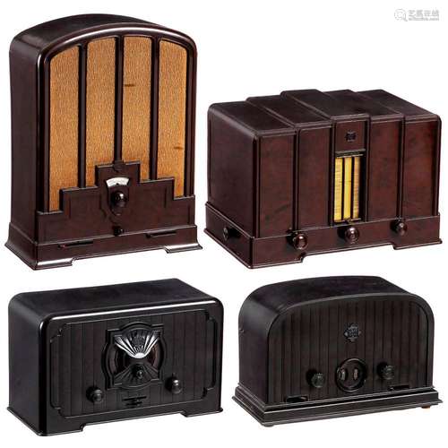 Four Telefunken Bakelite Radios