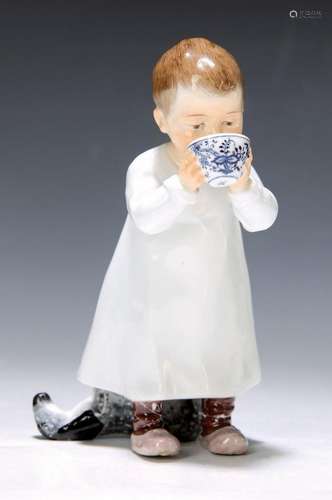 Porcelain figure, so-called Hentschel child, Meissen