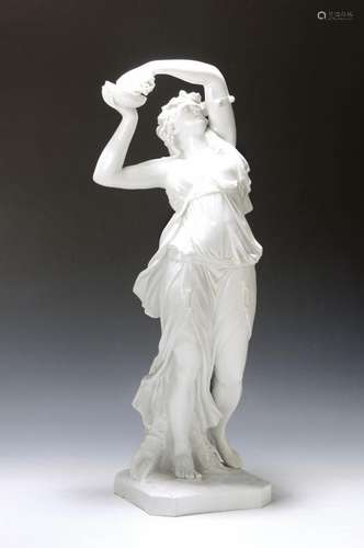 Particularly large porcelain figure, Sevres, France