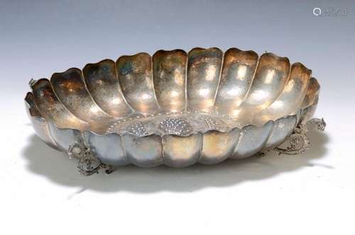 Large bowl, Mexico, 1960s, sterling silver, Prieto