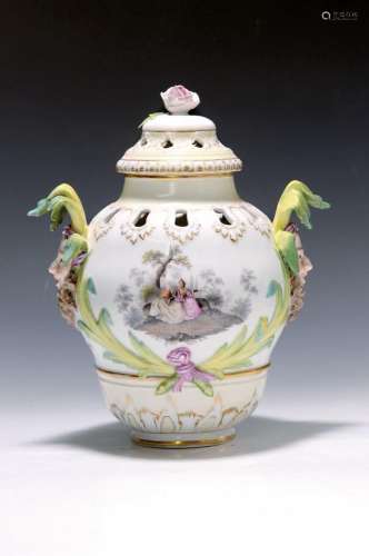 lidded vase/Potpourri-vase, KPM Berlin, around 1800
