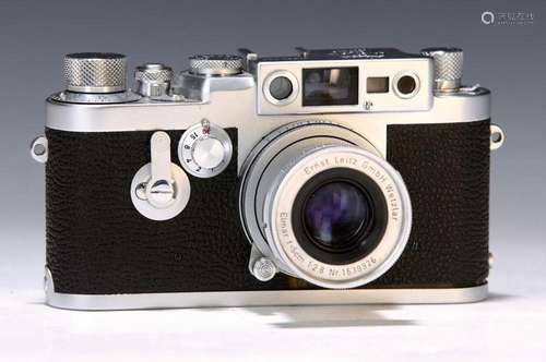 Leica camera 3 G, 1957, serial no. 867275, leather