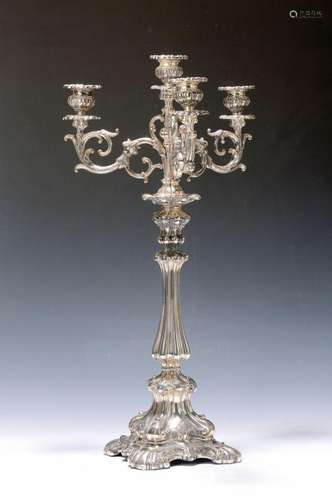 Large candlestick/candelabra, Hamburg, dated 1852