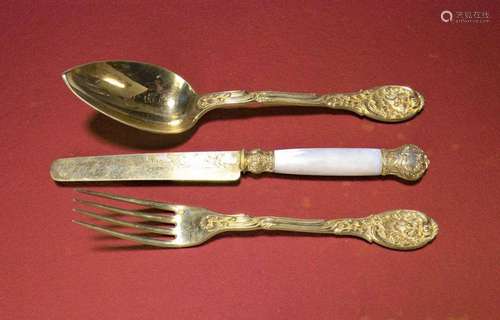 Aristocratic cutlery, Paris, around 1900/05 from