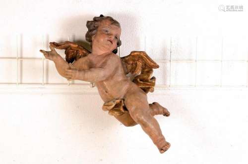 Large putto, Bavaria, around 1750, finely carved