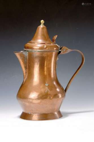 copper pot of the noble family Dalberg, German