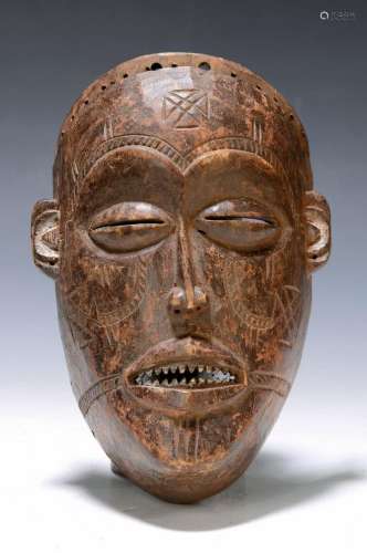 Mask of the Chokwe/Gabon, approx. 40-50 years old