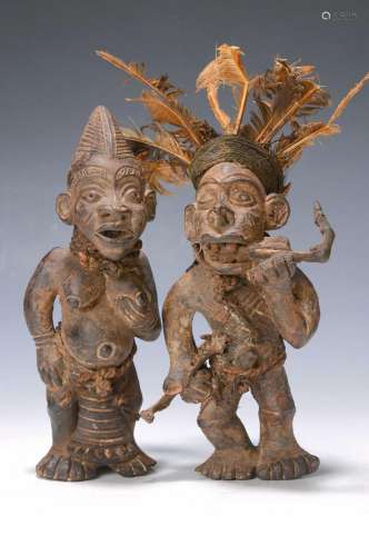 pair of figurines, Ibibio, 2.half 20th c