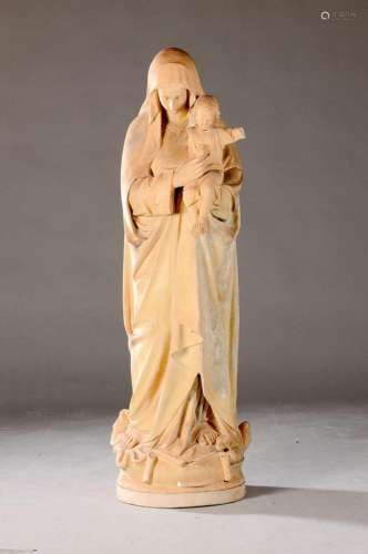 Large Marian sculpture, German, around 1810/20