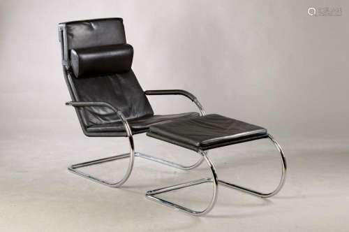 Lounge chair with stool, Tecta, model D 35 andC35