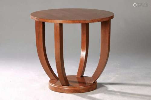Round Side table, Art-Deco, France around 1940, lower