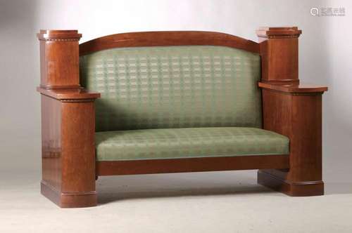 Sofa, Biedermeier style, around 1910, mahoganyveneer