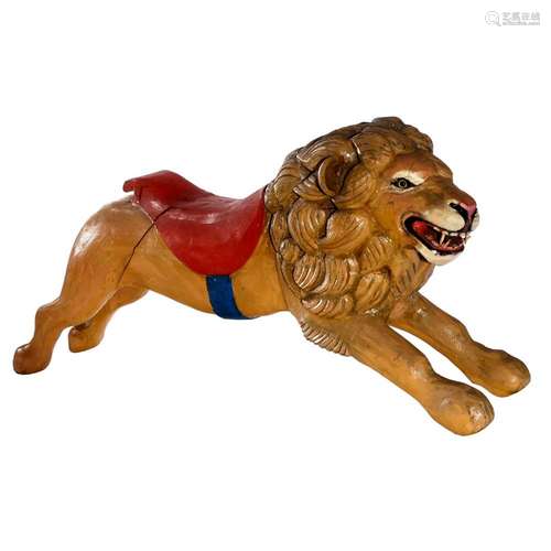 Carved Lion for a Children's Carousel