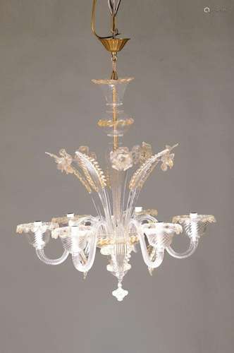 Large ceiling lamp, Murano, approx. 30 years old