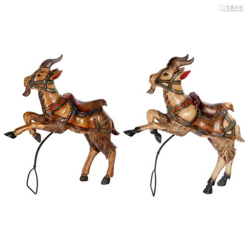 Two Billygoats for a Children's Carousel