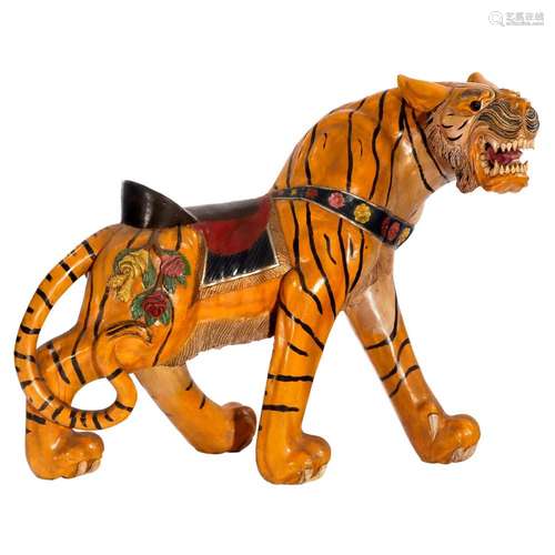 Tiger for a Children's Carousel