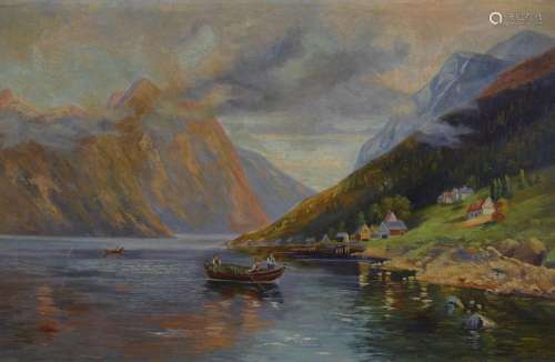 Unidentified artist of the 20th century, view of a foggy