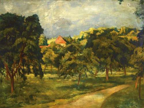 Willy Egler, 1887 Bad Rappenau-1953 Karlsruhe,landscape