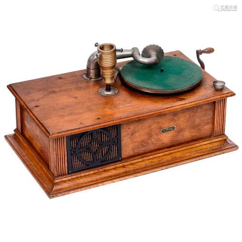 Gramophone with Revolving Christmas Tree Stand, c. 1910