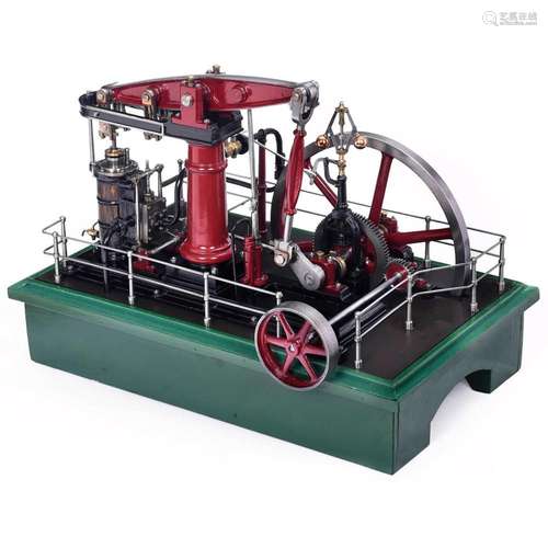 Model Walking Beam Steam Engine, c. 1980