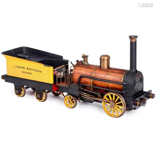 5-Inch Gauge Rainhill-Style Locomotive with Tender, c. 1980