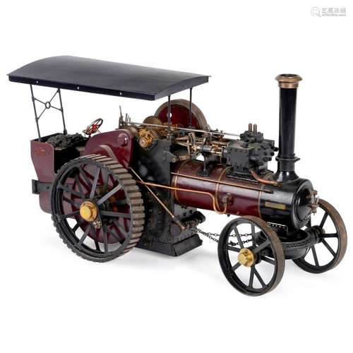 1 ½-Inch Scale Model of a Live Steam Traction Engine, c. 198...