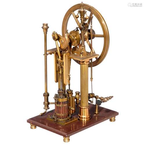 Working Model of a Single-Cylinder Overcrank Steam Engine, c...