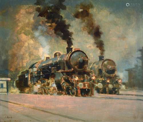 Jaroslav Ronek, 1892-1962, two steam locomotives